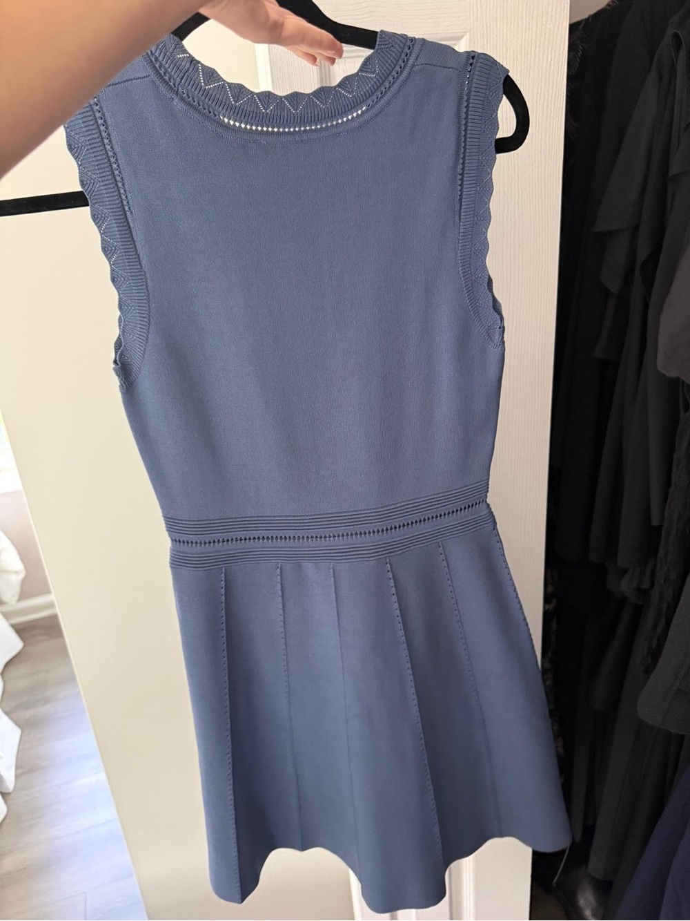 Zara Blue Sleeveless Mini Dress